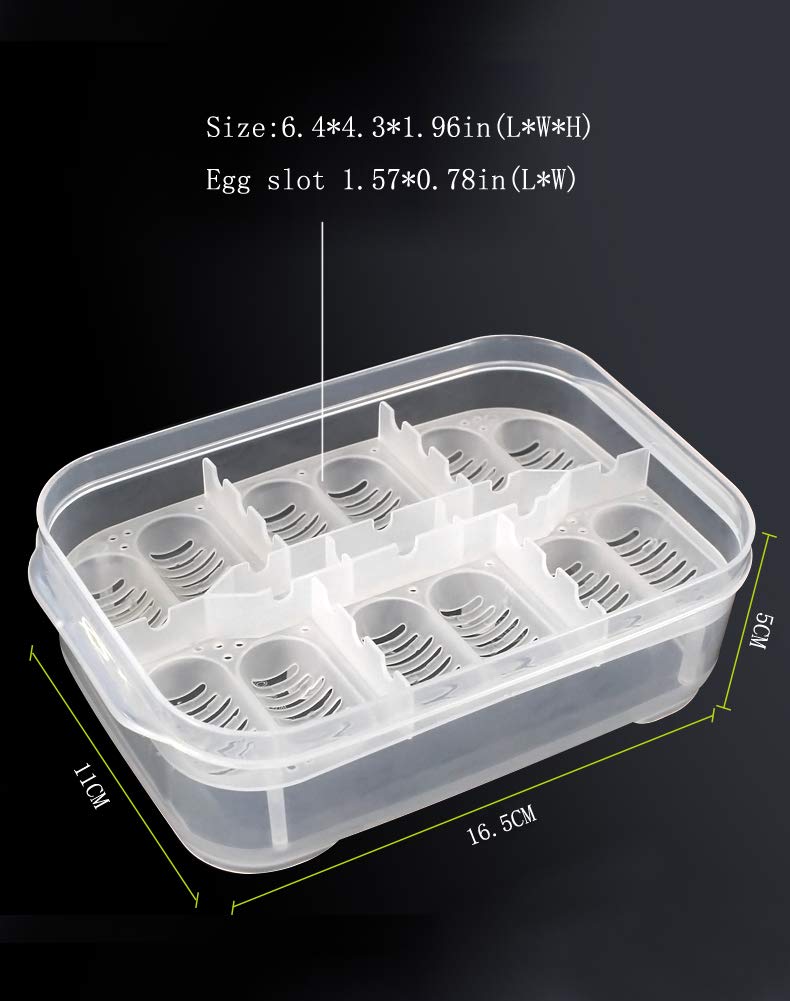 OMEM Reptile Breeding Box, Reptile Egg Incubators, Hatchery Box, for Hatching Gecko, Lizards, Lions Mane, Reptiles (Thermometer, Transparent Box) - Image 2